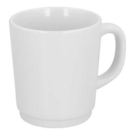 Kubek ceramiczny JAMIE, biały - 280 ml | PR-6148.01