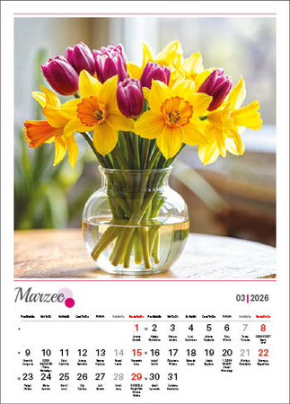 Kalendarz wieloplanszowy STANDARD – Bukiety | J-WP 130