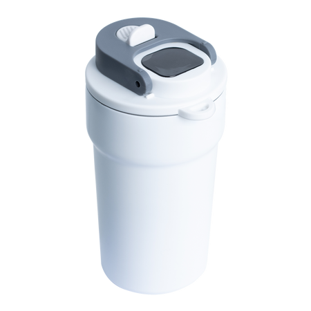 Termos ze stali nierdzewnej Daisy, biały - 550 ml | PR-5074.01