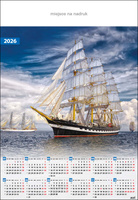 Kalendarz planszowy B1 – Żaglowiec | J-B 23