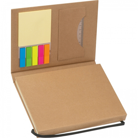 Folder z notatnikiem w linie i przyborami do pisania | MC-2119401