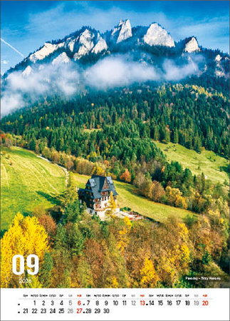Kalendarz wieloplanszowy STANDARD – Polskie góry | J-WP117