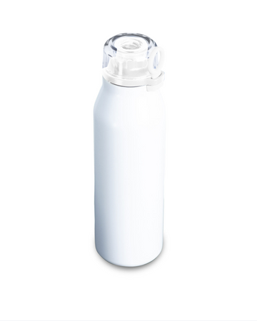 Stalowa termobutelka ALICE, biały - 600 ml | PR-5079.02