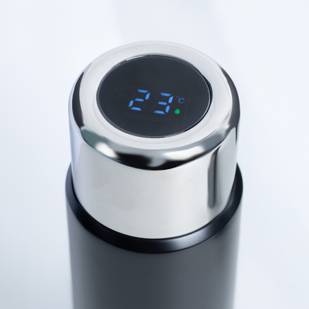 Termos ze stali nierdzewnej Lucas, czarny - 570 ml | PR-508402