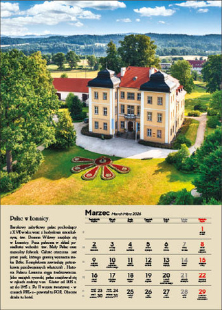 Kalendarz wieloplanszowy STANDARD – Polskie zamki i pałace | J-WP 126