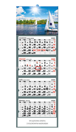 Kalendarz czterodzielny – Mazury | J-C 41 BK