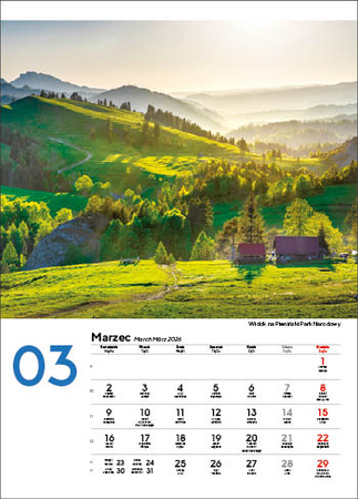 Kalendarz wieloplanszowy STANDARD – Malownicza Polska | J-WP 118