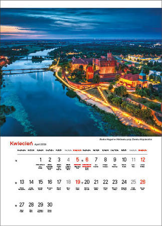 Kalendarz wieloplanszowy STANDARD – Najpiękniejsze rzeki Polski | J-WP123