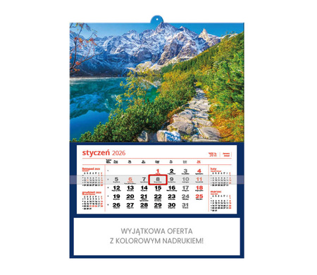 Kalendarz jednodzielny DUŻY – Tatry | J-JD 44