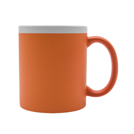 Kubek ceramiczny Velutti 350 ml, pomarańczowy | RD-R85326.15