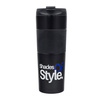 Kubek termiczny z french press Aspet 450 ml, czarny  | R08191.02