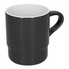 Kubek ceramiczny LILY, szary - 350 ml | PR-6149.34