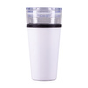 Kubek szklany Alpena 400 ml, biały  | R08431.06