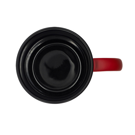 Kubek ceramiczny Velluto 350 ml, czerwony | RD-R85324.08