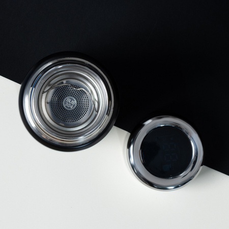 Termos ze stali nierdzewnej Lucas, czarny - 570 ml | PR-508402