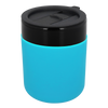 Kubek ceramiczny TEONA z plastikową pokrywką, czarny - 320 ml | PR-6146.02
