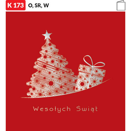 Karnet świąteczny LUX | J-K 173