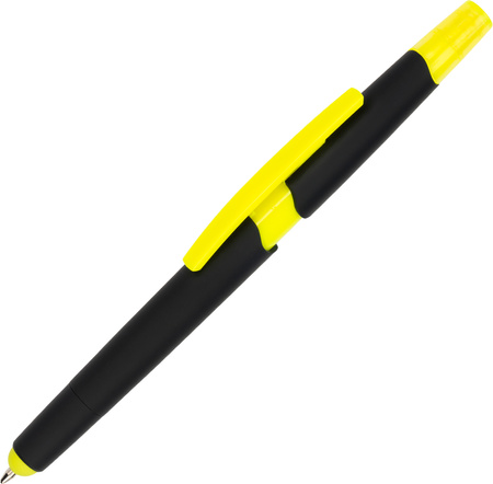 Długopis plastikowy z zakreślaczem touch pen | MC-1096508