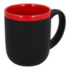 Kubek ceramiczny soft-touch ALEX, czerwony - 500 ml | PR-6147.05