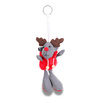 Brelok odblaskowy Reindeer, szary/czerwony | R73839