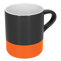 Kubek ceramiczny LILY, szary - 350 ml | PR-6149.34