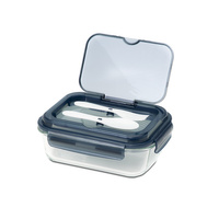Szklany lunch box ze sztućcami 1000 ml Lagos | RD-R08444.02