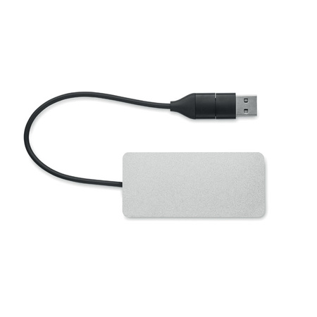 3-portowy hub USB kabel 20cm | MO-MO2142-14