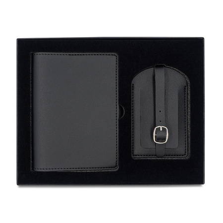 Podróżny zestaw upominkowy Flyer, czarny | RD-R17023.02