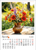 Kalendarz wieloplanszowy STANDARD – Bukiety | J-WP130