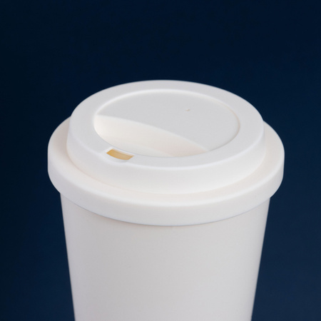 Plastikowy kubek termiczny GALA, kość słoniowa - 480 ml | PR-5077.13