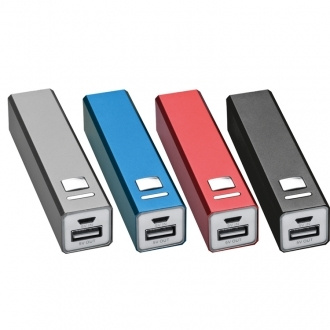 Power bank metalowy 2200 mAh | MC-43029