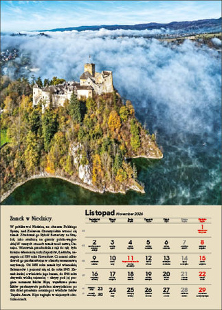 Kalendarz wieloplanszowy STANDARD – Polskie zamki i pałace | J-WP126
