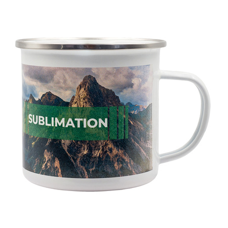 Kubek emaliowany z powłoką sublimacyjną Odis 500 ml | R08200.06