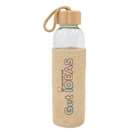 Szklana butelka Aquarius 500 ml, beżowy  | R08237.13