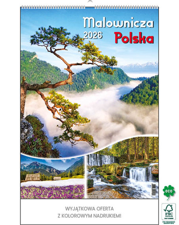 Kalendarz wieloplanszowy STANDARD – Malownicza Polska | J-WP 118