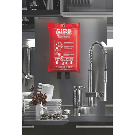 Koc gaśniczy 100x95cm BLAKE | MO-MO8373-05