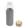 Szklana butelka Refresh 560 ml, szary  | R08272.21