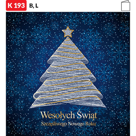 Karnet świąteczny CLASSIC | J-K 193