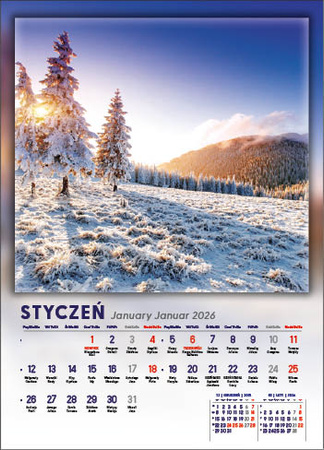 Kalendarz wieloplanszowy STANDARD – 4 pory roku | J-WP115