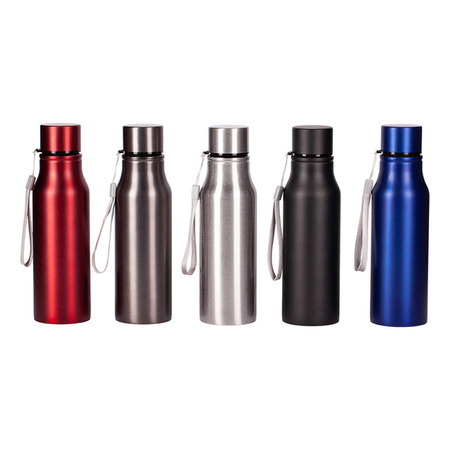 Bidon stalowy Fun Tripping 700 ml, czarny  | R08418.02.A