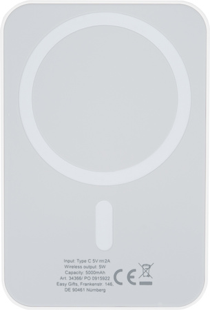 Powerbank 5 000 mAh z ładowarką indukcyjną WELS | EG-436606