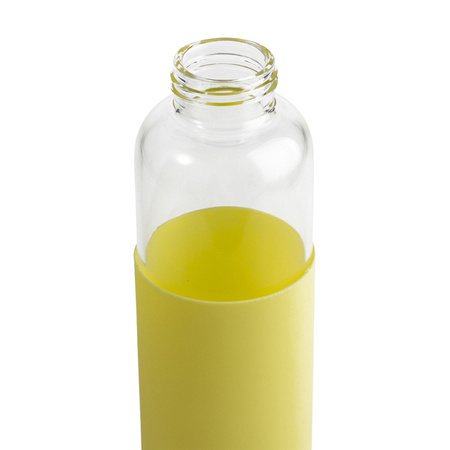 Szklana butelka Refresh 560 ml, żółty  | R08272.03
