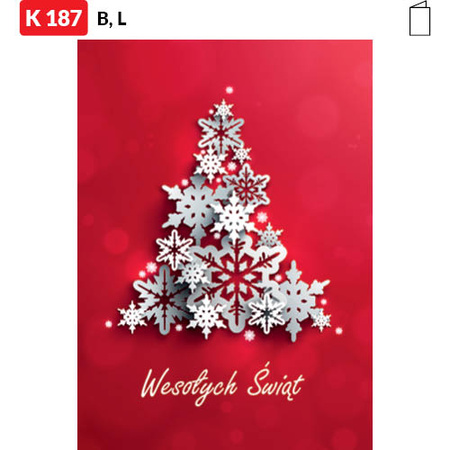 Karnet świąteczny CLASSIC | J-K187