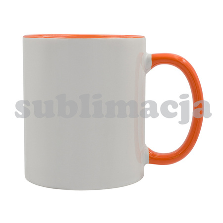 Kubek z z powłoką sublimacyjną Gaeta 330 ml, pomarańczowy  | R85319.15