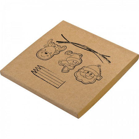 Zawieszki na choinkę do kolorowania z kredkami | MC-9317013