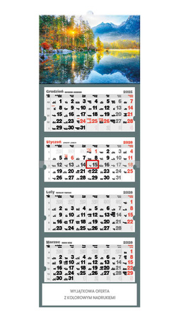 Kalendarz czterodzielny – Wschód słońca w górach | J-C 69 BK