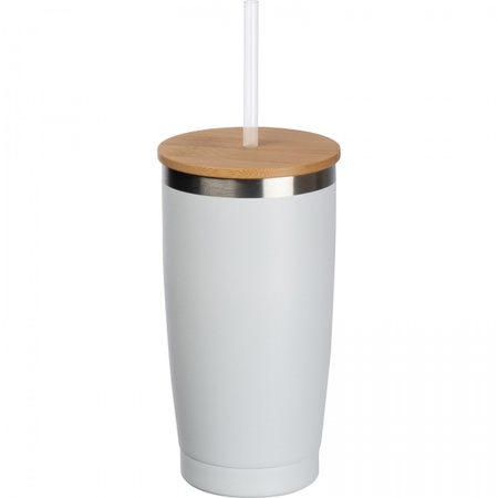 Kubek termiczny ze słomką 500 ml | MC-8396706