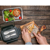 Szklany lunch box ze sztućcami 1000 ml Lagos | R08444.02