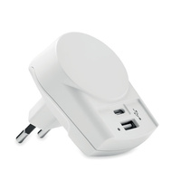 Ładowarka Euro USB (AC) 27W | MO-MO6883-06