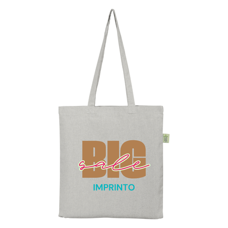 Torba z recyklingu 140g z kolorowym nadrukiem | RB140.100